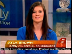 Ayla Brown - CBS Early Show (04.09.10)